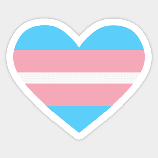 Trans pride heart Sticker